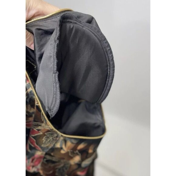 Vintage R&K Evenings Etched Floral Velvet Button-Down Blazer Size 12 Event - Picture 10 of 12